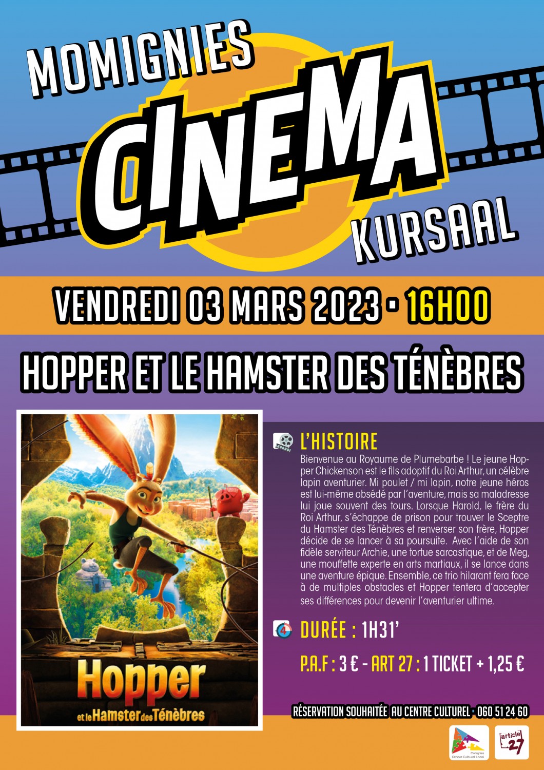 Cinéma : Hopper et le Hamster des ténèbres